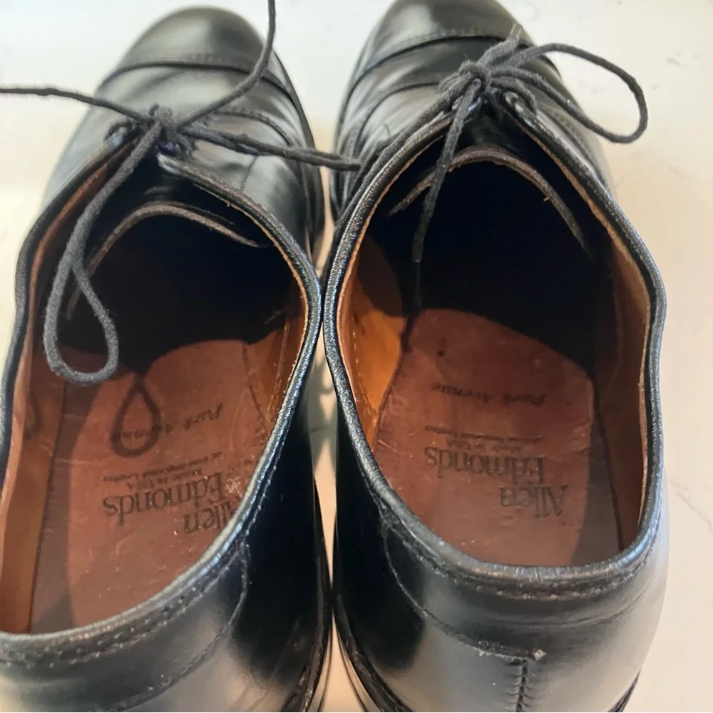 Allen Edmonds Park Avenue Black Oxford Dress Shoes Men’s Size 6.5 D - Picture 10 of 14